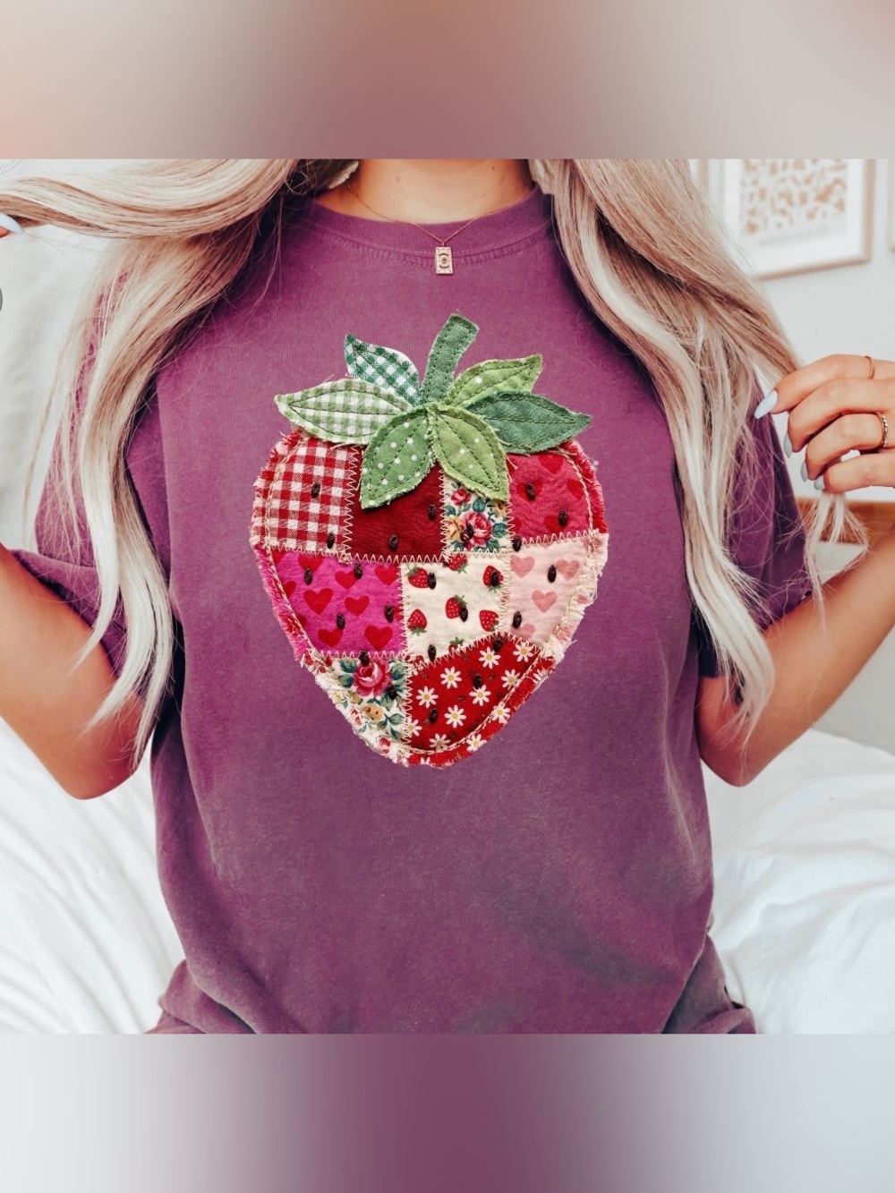 Patchwork Strawberry Tee
